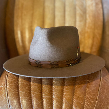 Aspen Brown Wide Brim Felt Fedora